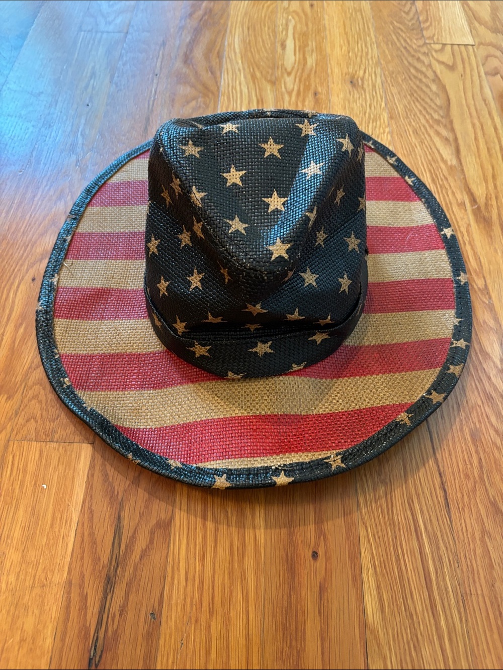 Pugs American Flag Cowboy Hat - Patriotic Red, White & Blue